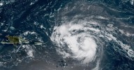 Hurricane Erin forms over Atlantic, the first of 2025 season. Maps show its path and forecast.