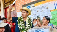 Apedrean al candidato presidencial boliviano Andrónico Rodríguez