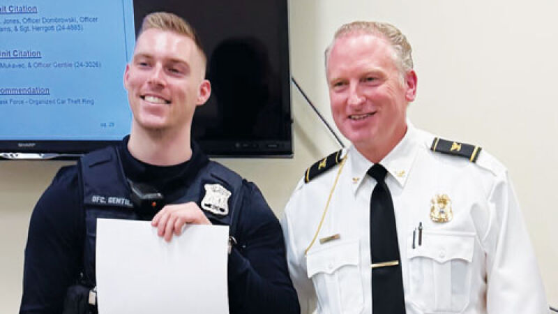 Grosse Pointe City public safety officer receives department’s highest honor after first year on the job