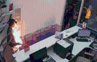 Horror moment man sets himself on FIRE at busy airport in front of screaming travellers after 'missing his flight'
