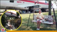 Mujer adquirió un viejo avión y lo convirtió en una lujosa casa