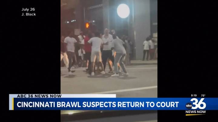 Six suspects arraigned in violent Cincinnati brawl; one faces new federal gun charge