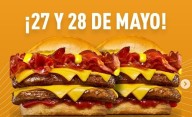 Dos por uno en hamburguesas: aprovechalo este 27 y 28 de mayo