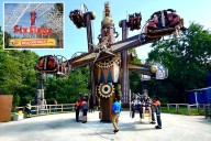 Dozens stranded for an hour during scary malfunction on Six Flags amusement park ride