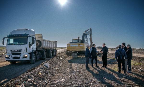 Rawson avanza con el plan de saneamiento integral en la Ruta Provincial Nº 1