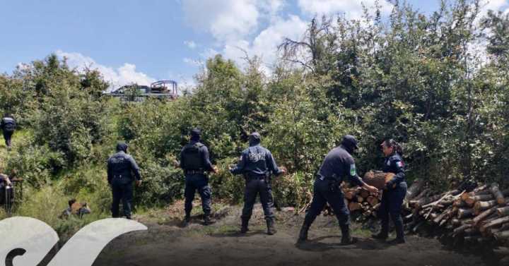 Aseguran hornos clandestinos de madera cerca de La Malinche