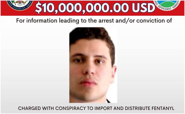 EU publica recompensa de 10 millones de dólares por Iván Archivaldo Guzmán; hijo de "El Chapo" aparece en lista de los más buscados