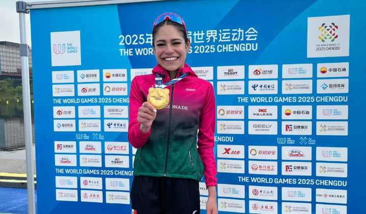 ¡Orgullo mexicano! Anahi Álvarez gana oro en duatlón para México en los World Games
