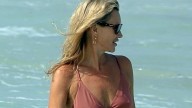 Kate Moss, 51, stuns in maroon bikini on beach getaway with daughter Lila