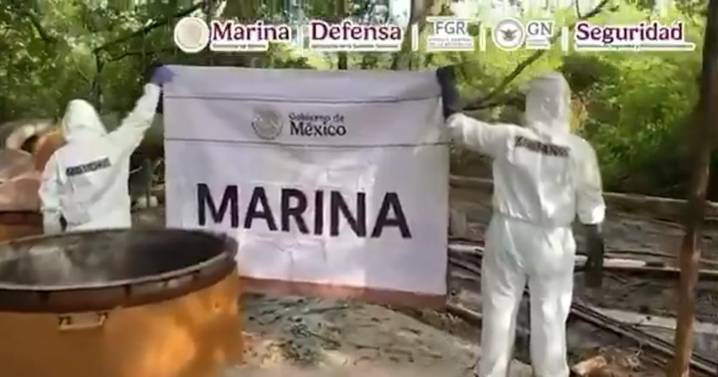 Incautan más de 12 toneladas de metanfetamina y destruyen narcolaboratorio en Nayarit