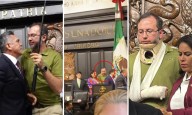 Senadora yucateca exhibe a supuesto lesionado en pelea de Noroña y “Alito” VÍDEO
