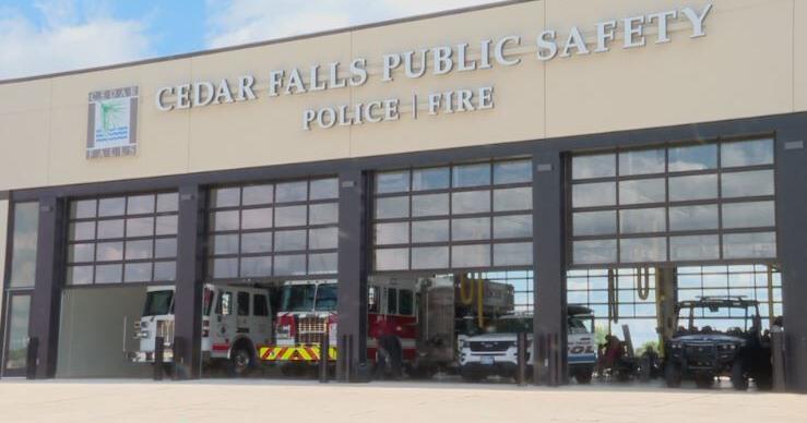 Car partially submerged in Cedar Falls lake; driver safe