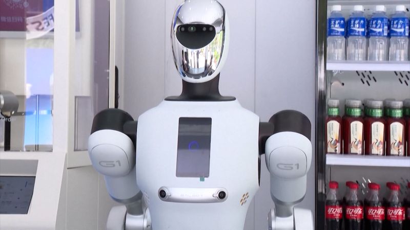 Así funciona la innovadora tienda de bebidas atendida únicamente por un robot en China