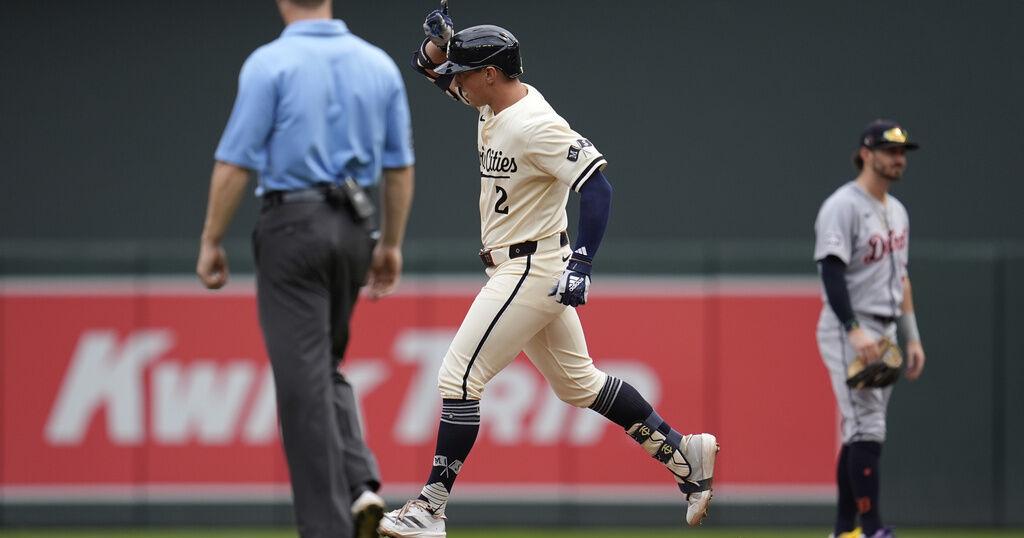 Brooks Lee's 1st grand slam highlights 6-run 3rd inning as Twins top Tigers 8