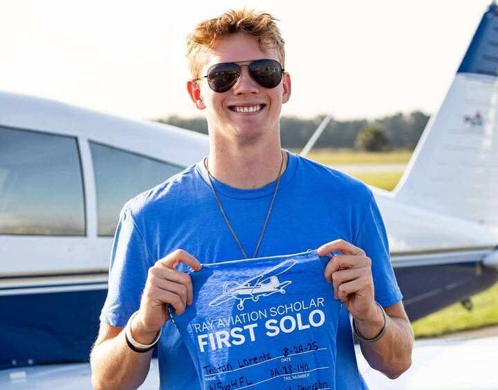 Mount Dora Senior Tristan Lorentz Completes First Solo Flight