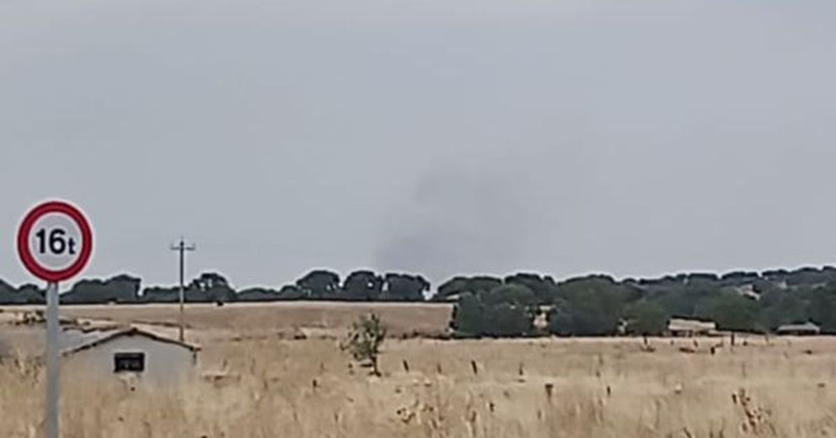 Declarado un incendio forestal en Cipérez: más de una decena de medios trabajan en su extinción