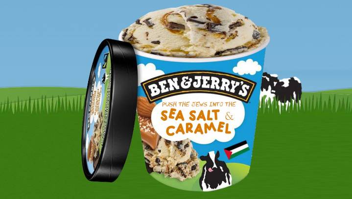 Ben And Jerry's Introduces Fun New Flavor 'Push The Jews Into The Sea Salt And Caramel'