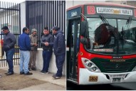 Balean a chofer de bus en pleno paro