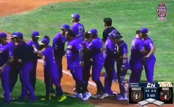 Ganan Dorados a Indios el quinto juego con un 9