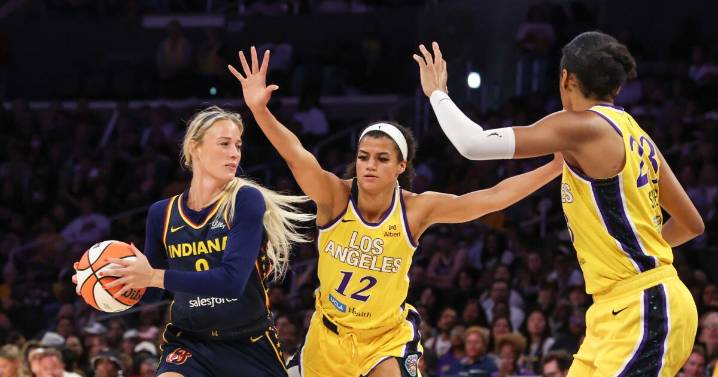 Sex toy tossed onto court during Sparks win over Fever at Crypto.com Arena