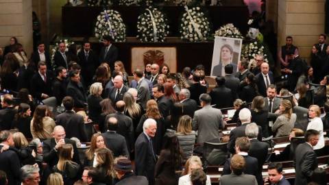 Último adiós a Miguel Uribe Turbay en el Capitolio Nacional