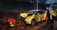 Choque entre auto y moto en Alto Comedero