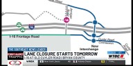 Lane closure starting Monday in Bryan County
