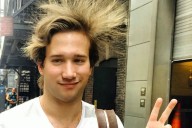 Bzzz! What's making people's hair stand up at 41st and Seventh in Times Square?