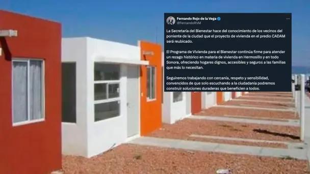 Reubican proyecto de vivienda CADAM en Hermosillo