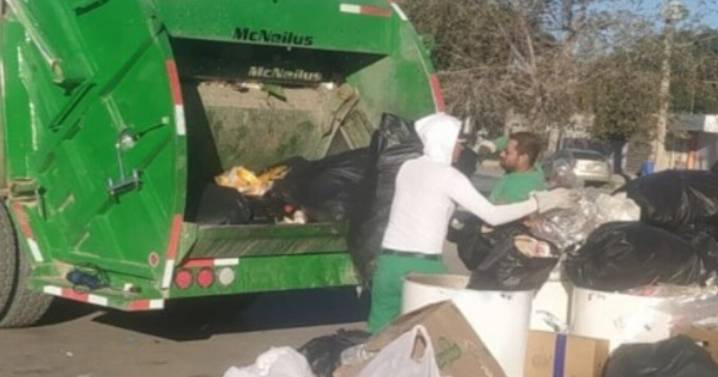 Hallan cuerpo de bebé sin vida en camión recolector de basura en Escobedo, NL