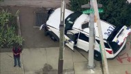 2 police officers injured in separate crashes just minutes apart in South Philadelphia