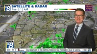 Clouds and showers will hold temperatures down again on Tuesday