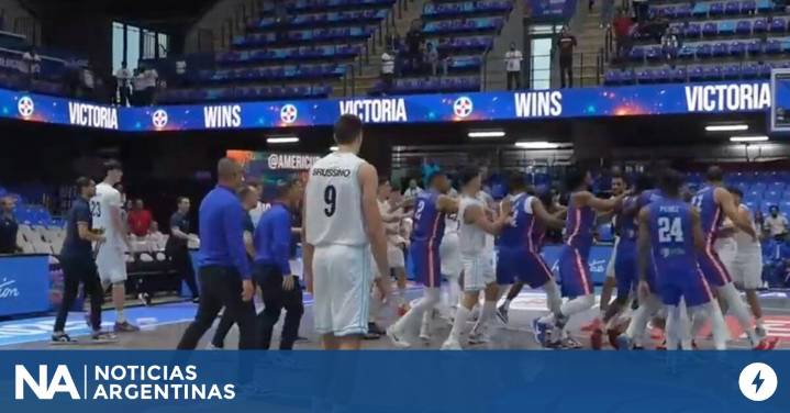 Escandaloso final en la derrota de Argentina ante República Dominicana por la AmeriCup: qué pasó