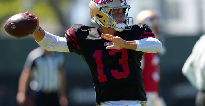 Kyle Shanahan, Brock Purdy offer different perspective about tough joint practice vs. Broncos