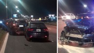Choque en cadena en Panamericana