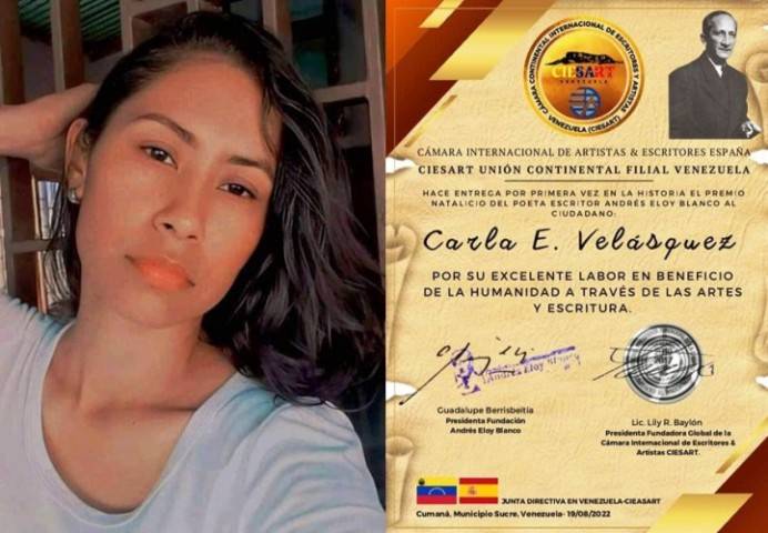 Poeta deltana fue premiada nuevamente