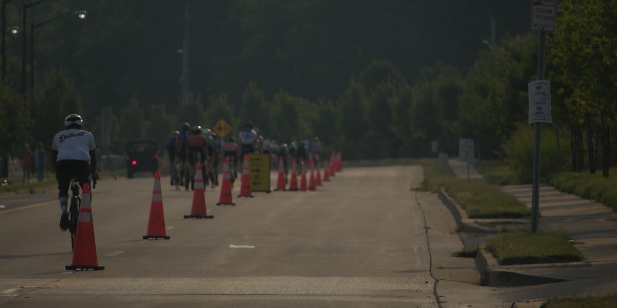 Thousands compete in Louisville Ironman 70.3 Triathlon