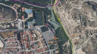 Rescatan a una mujer arrastrada por la corriente en la zona de baño del río de Archena