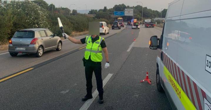 El segundo motorista accidentado en el Coll d'en Rabassa ha sido alcanzado por detrás por un conductor ebrio