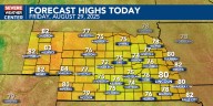 Mix of clouds and sun Friday