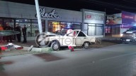 Pareja queda lesionada tras choque en San Felipe