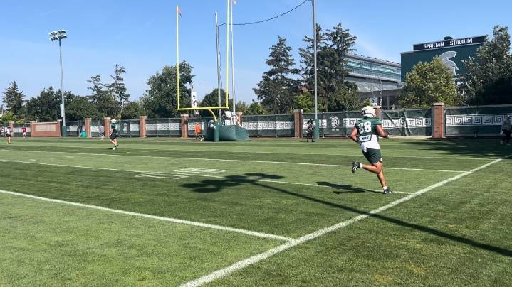 Watch 2 minutes of video highlights from MSU’s football practice on Monday