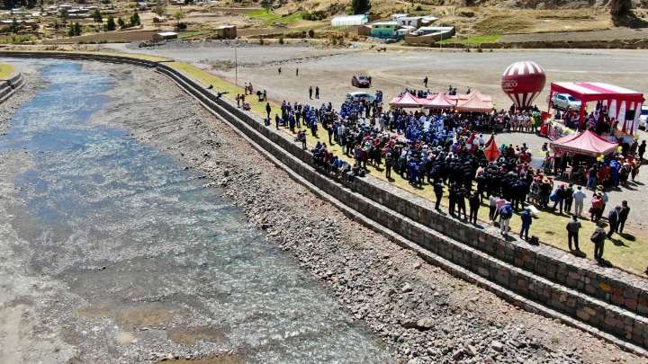Río Vilcanota: Más de 9,000 pobladores beneficiados con obra de defensa ribereña