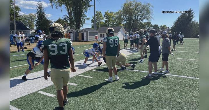 Husson & MMA Football combine to hold preseason joint practice