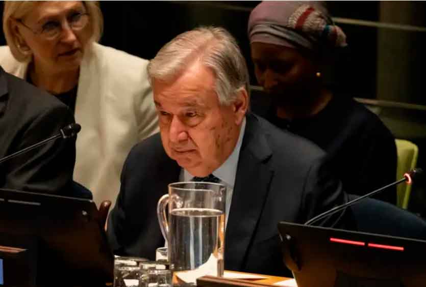 Guterres advierte a Israel sobre informes de abusos sexuales por parte de sus fuerzas armadas