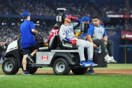 Chicago Cubs' Miguel Amaya sustains a leg injury in Toronto