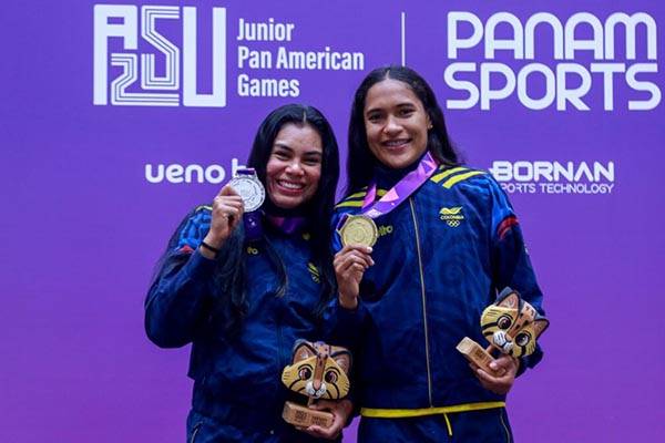Oro y plata para Colombia en velocidad del ciclismo de pista