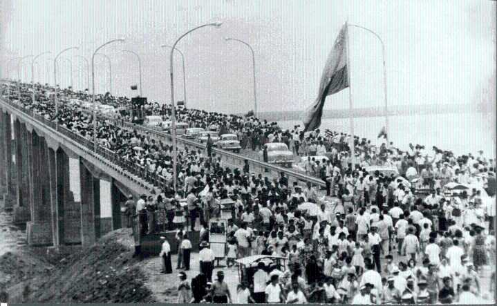 El puente sobre el Lago General Rafael Urdaneta