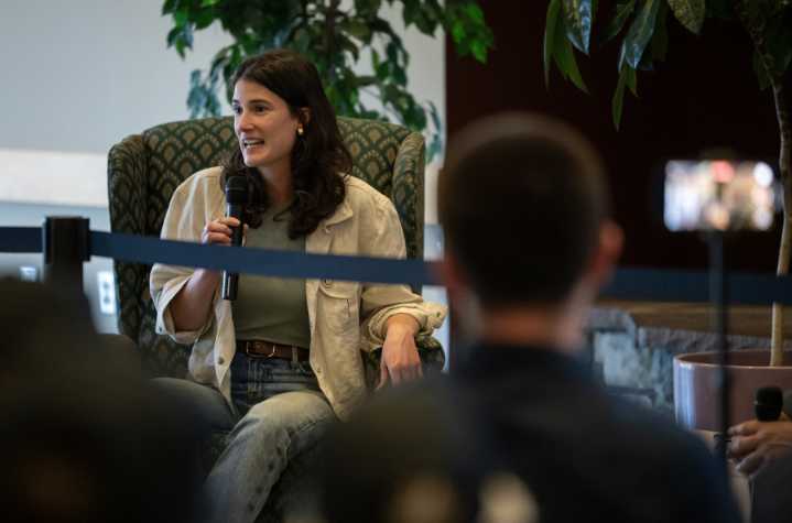 Rep. Marie Gluesenkamp Perez fields questions about Social Security, wildfires, Epstein at Battle Ground town hall