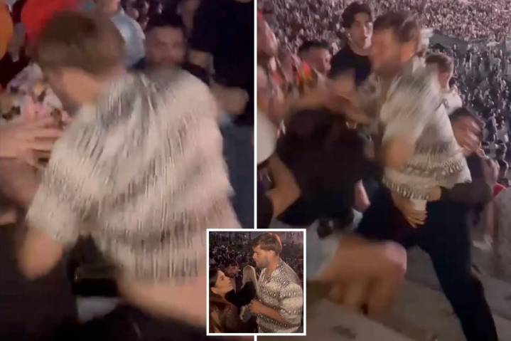 Disturbing video shows brute knock woman unconscious at Rüfüs Du Sol concert in Rose Bowl